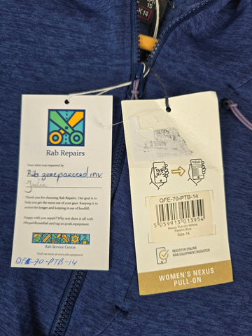 Rab Nexus Pull-On Wmns Patriot Blue Size 14