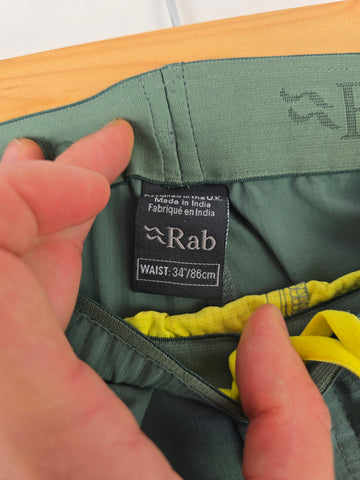 Rab Harpur Shorts Sage 34" Regular Leg