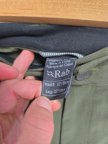 Rab Lochan Pants Army 32" Regular Leg