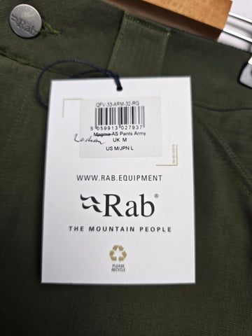 Rab Lochan Pants Army 32" Regular Leg
