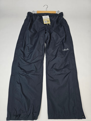 Rab Downpour Eco Pants FZ Wmns Black Size 16 Regular Leg