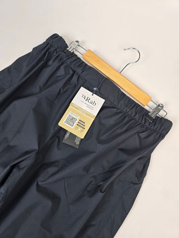 Rab Downpour Eco Pants FZ Wmns Black Size 16 Regular Leg