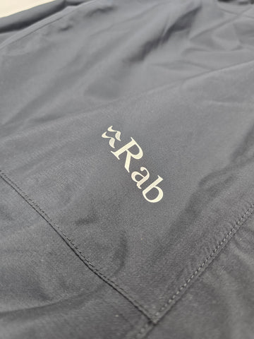 Rab Downpour Eco Pants FZ Wmns Black Size 16 Regular Leg