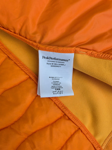 Peak Performance Helium Hybrid Jacket Geel Dames L