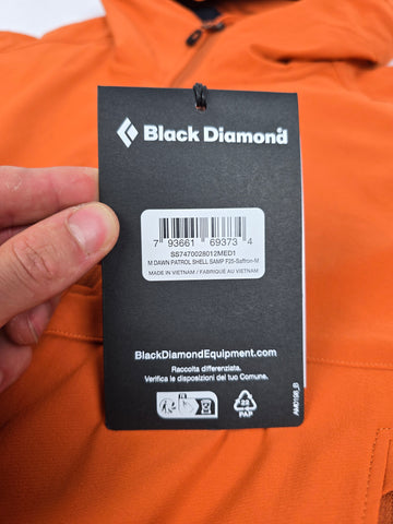 Black Diamond Dawn Patrol Soft Shell Oranje Heren M