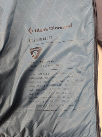 Black Diamond Solution Hoody Grijs Heren M