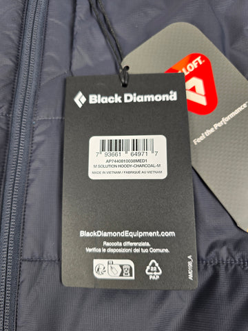 Black Diamond Solution Hoody Grijs Heren M