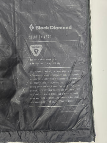 Black Diamond Solution Vest Zwart Heren M