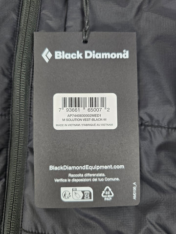 Black Diamond Solution Vest Zwart Heren M