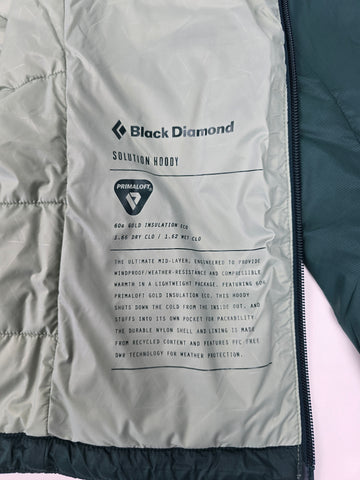 Black Diamond Solution Hoody Groen Dames S