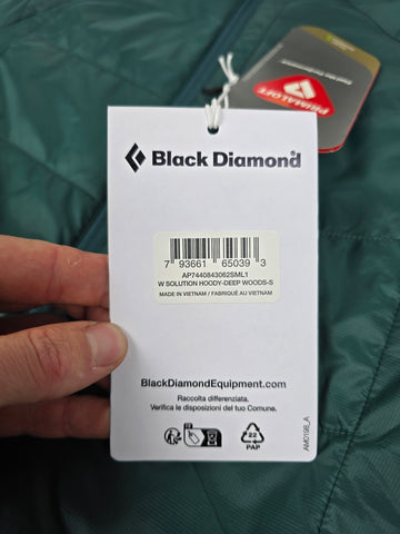 Black Diamond Solution Hoody Groen Dames S