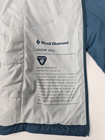 Black Diamond Solution Jkt Blauw Dames S