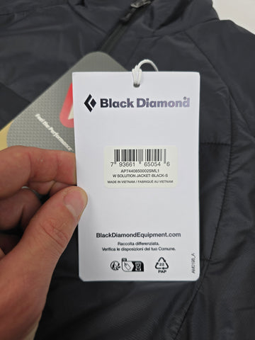 Black Diamond Solution Jkt Zwart Dames S