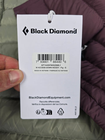 Black Diamond Access Down Hoody Bordeaux Dames S