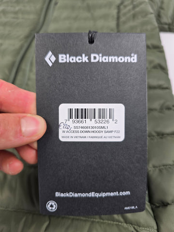 Black Diamond Access Down Hoody Groen Dames S