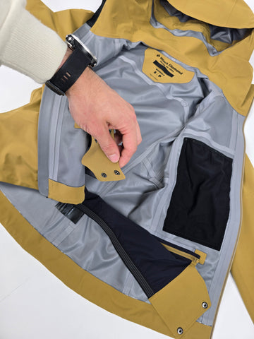 Black Diamond Recon Stretch shell Ochre geel Dames S
