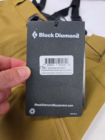 Black Diamond Dawn Patrol Pant Curry Heren M