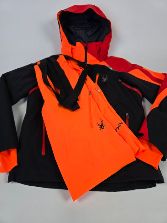 Spyder Ski Set Zwart Oranje Heren M