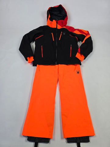 Spyder Ski Set Zwart Oranje Heren M