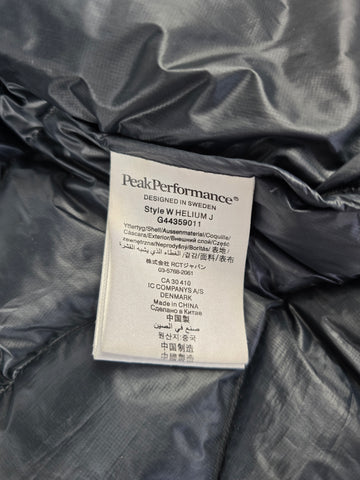 Peak Performance Helium Down Jacket Zwart Dames M