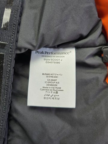 Peak Performance Scoot Jacket oranje Zwart Dames L