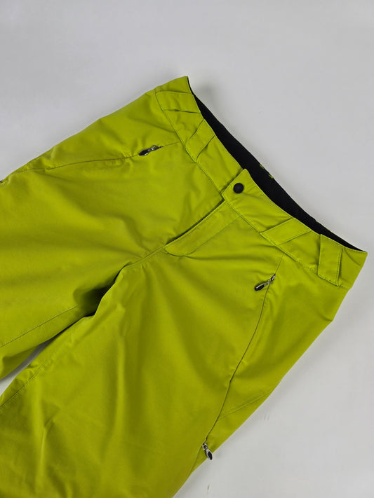 Spyder Skibroek Groen Geel Dames S