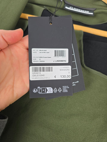 J.Lindeberg Jarvis Midlayer Groen Nieuw Heren S