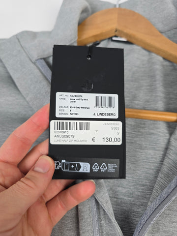 J.Lindeberg Luke Half Zip Layer Grey Heren S