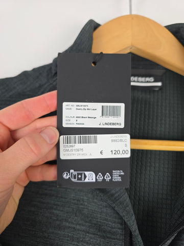 J.Lindeberg Destry Zip Midlayer Heren S