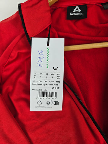 Schöffel Longsleeve Style Safoon WMS - scarlet red 38