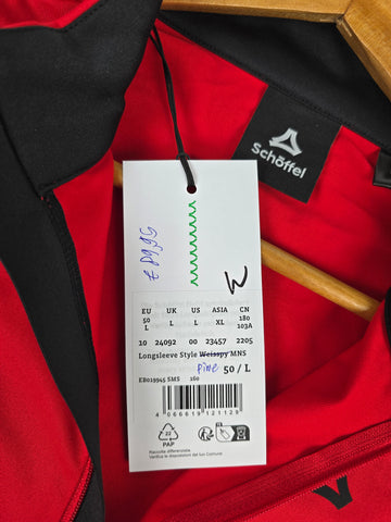 Schöffel Longsleeve Style Pine MNS - scarlet red 50
