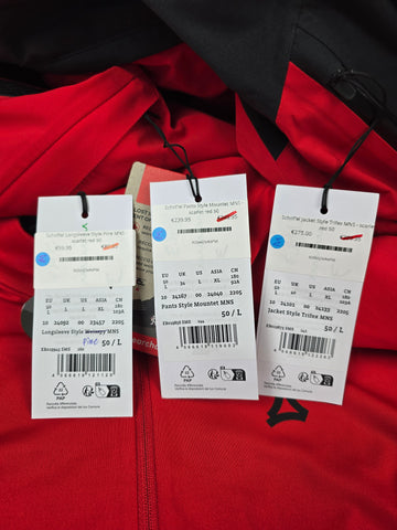 Schöffel Ski Set Trifex  - scarlet red 50 M
