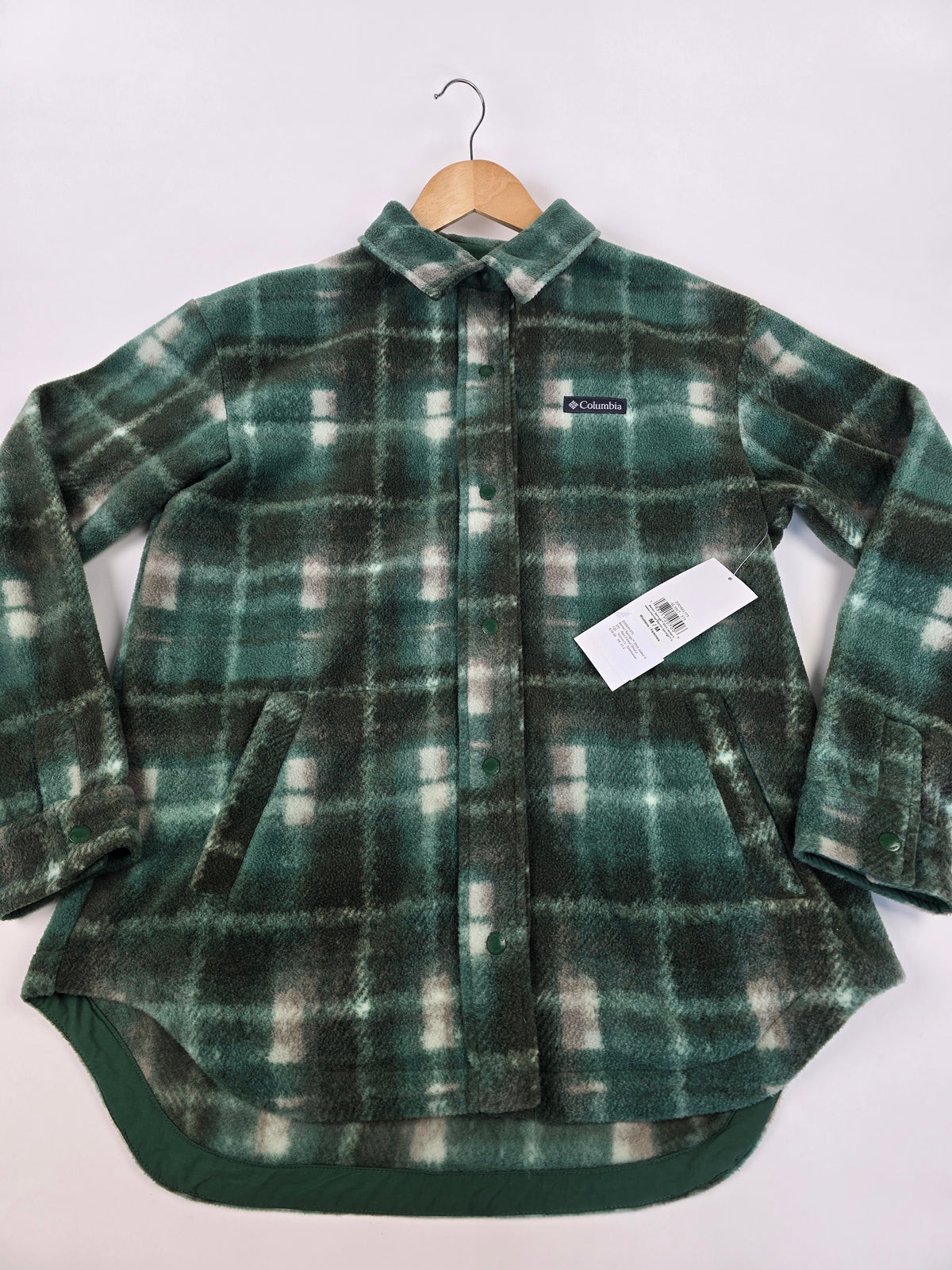 Columbia Benton Springs™ Shirt Jacket II Rain Forest Omblur M