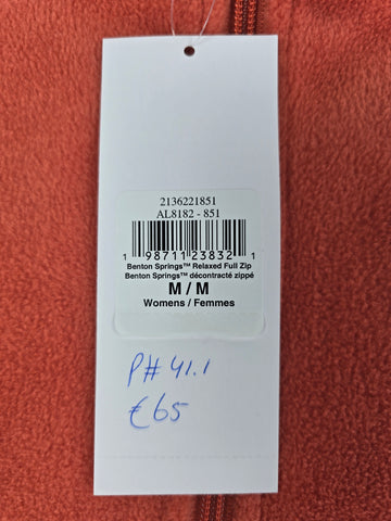 Columbia Benton Springs relaxed full zip tuscan M