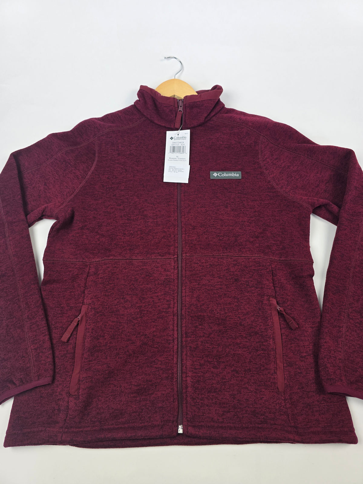Columbia Sweater Weather™ Full Zip II Rich Wine Heather M