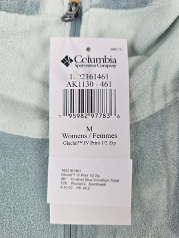 Columbia Glacial™ IV Print 1.2 Zip Crushed Blue Snowflight Tonal M