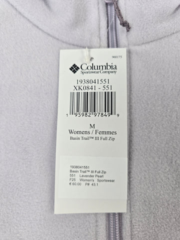 Columbia Basin Trail™ III Full Zip Lavender Pearl M