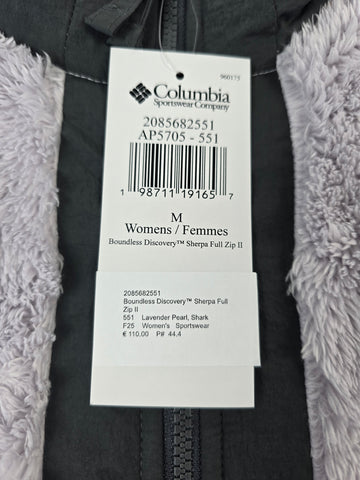 Columbia Boundless Discovery™ Sherpa Full Zip II Lavender Pearl. Shark M