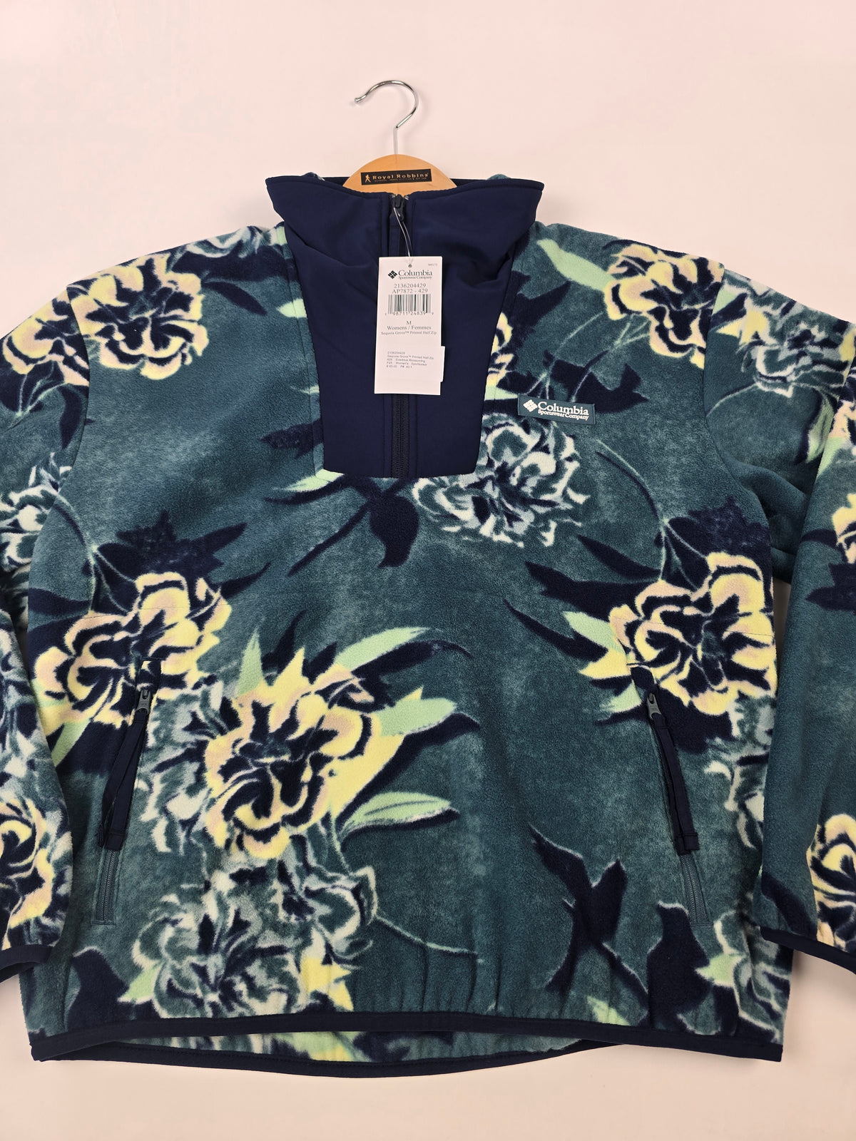Columbia Sequoia Grove™ Printed Half Zip Everblue Blossoming M