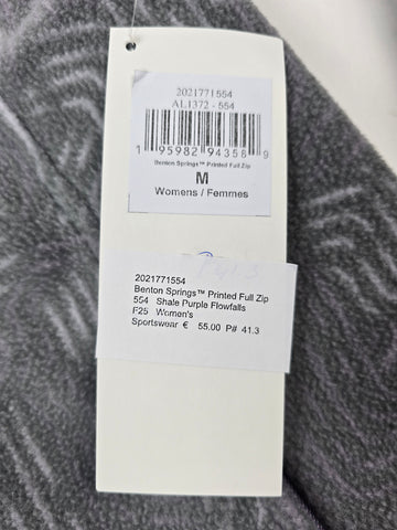 Columbia Benton Springs™ Printed FullZip Shale Purple Flowfalls M