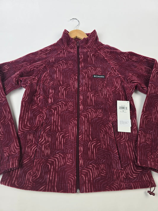 Columbia Benton Springs™ Printed FullZip Rich Wine Flowfalls M