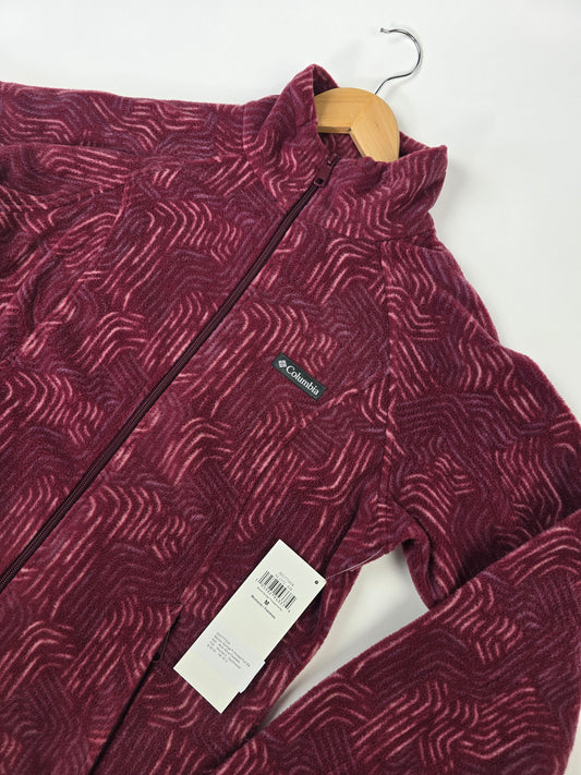 Columbia Benton Springs™ Printed FullZip Rich Wine Flowfalls M