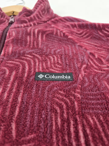 Columbia Benton Springs™ Printed FullZip Rich Wine Flowfalls M