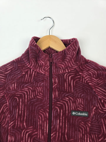 Columbia Benton Springs™ Printed FullZip Rich Wine Flowfalls M