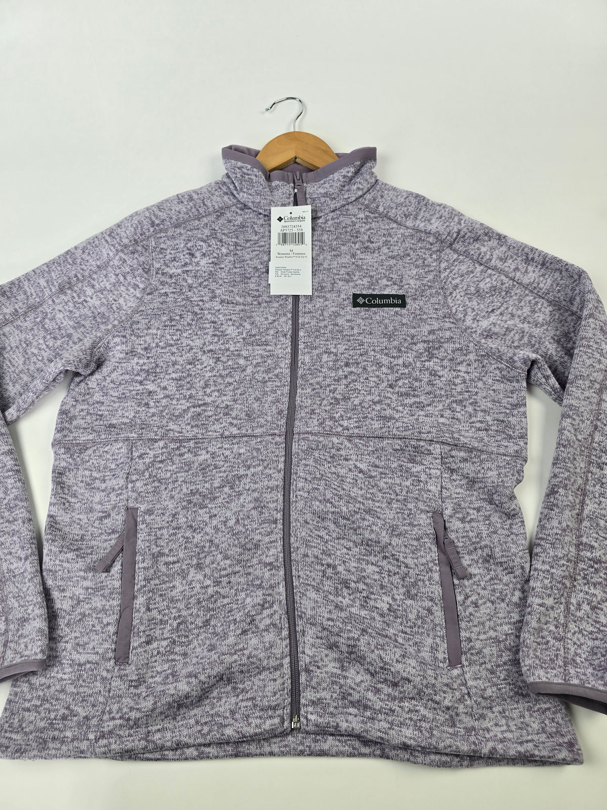 Columbia Sweater Weather™ Full Zip II Shale Purple Heather M