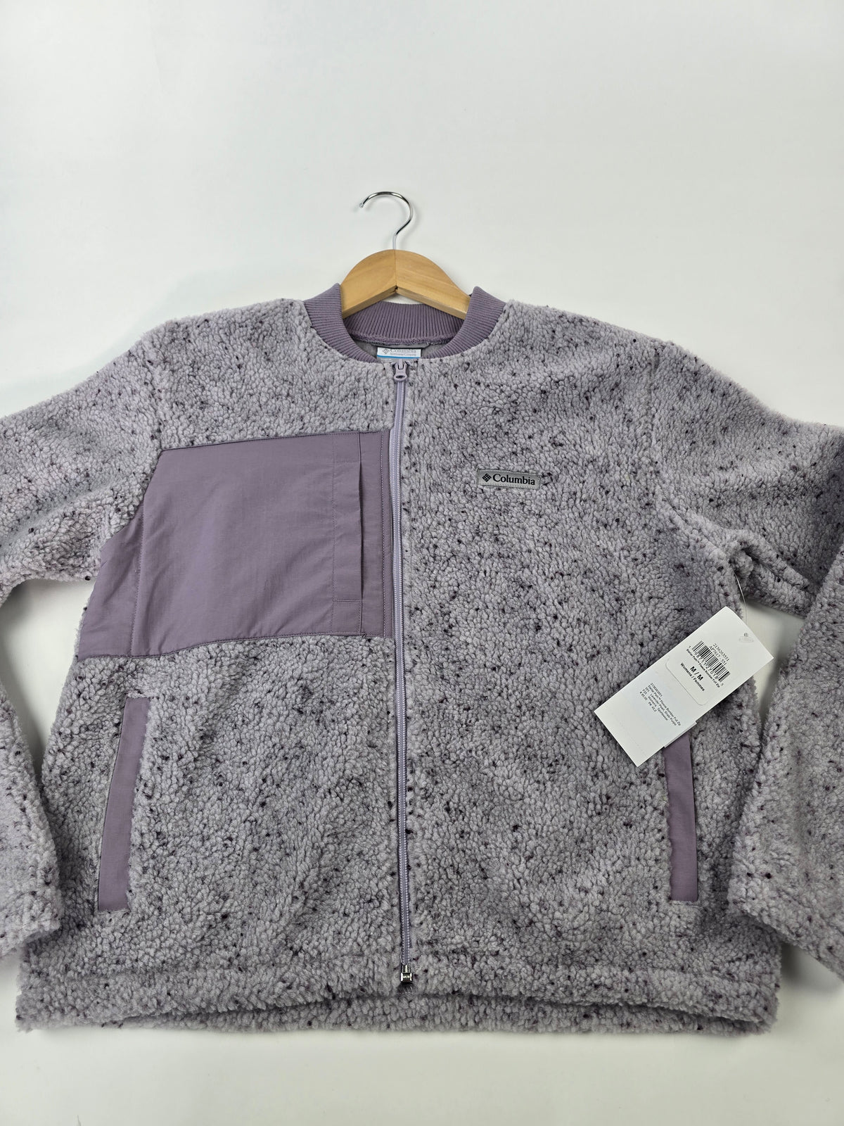 Columbia Stellar Path™ Fleece Bomber Full Zip Lavender Pearl. Shale Purple M