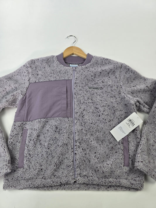 Columbia Stellar Path™ Fleece Bomber Full Zip Lavender Pearl. Shale Purple M