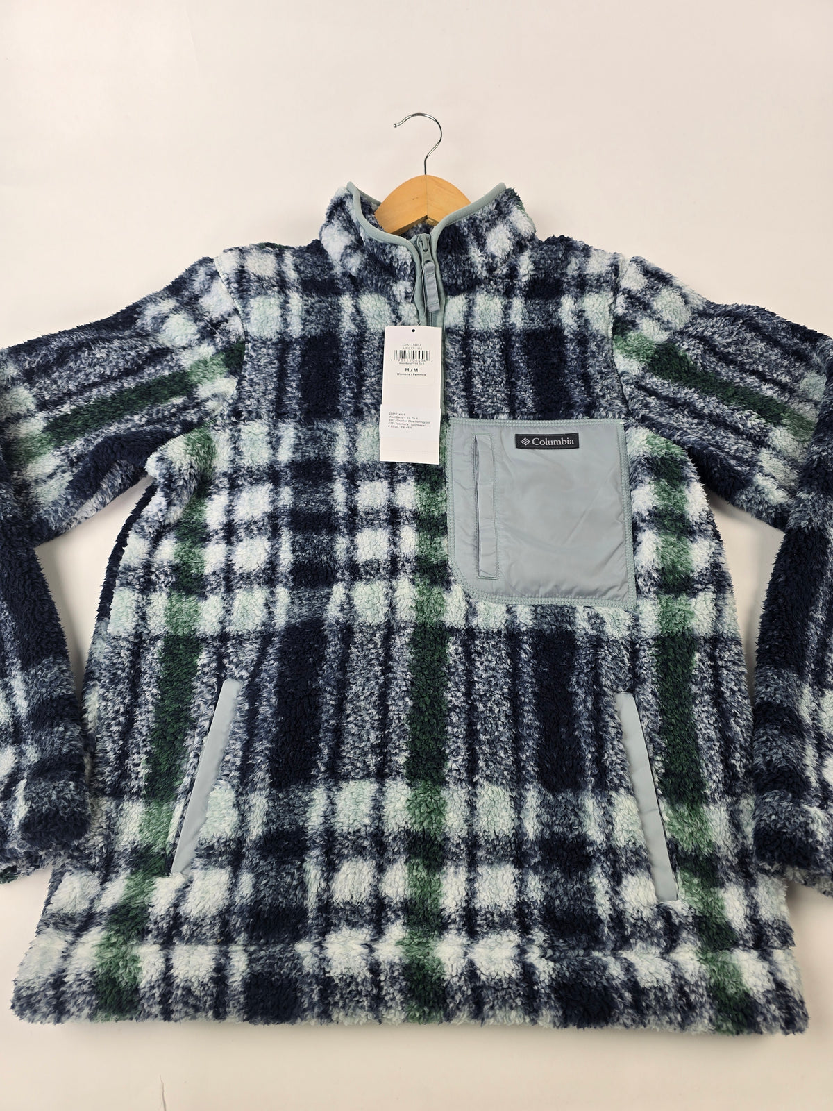 Columbia West Bend™ 1.4 Zip II Crushed Blue Herringplaid M