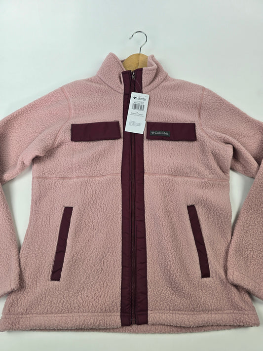 Columbia Juniper Peak™ Full Zip Fleece Eraser Pink. Rich Wine M