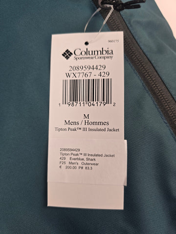 Columbia Tipton Peak™ III Insulated Jacket Everblue. Shark M